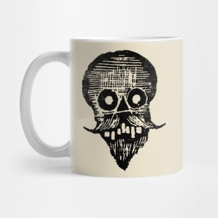 Posada Calavera with Beard & Mustache Mug